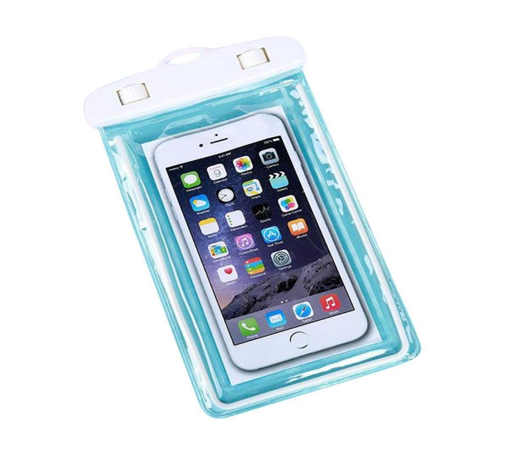 Transparent Luminous pvc waterproof bag for mobile phone