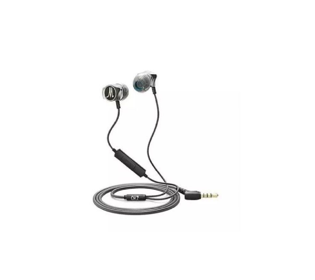 QKZ DM7 Zinc Alloy  Super Bass In Ear Headphone 2020 - Black