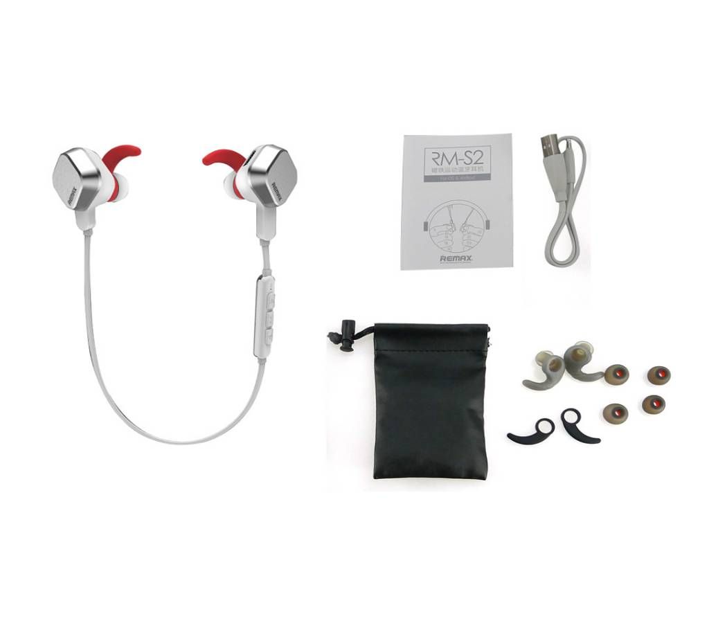REMAX BLUETOOTH HEADPHONE SPORTY BT4.1 RB-S2c  (100% original)