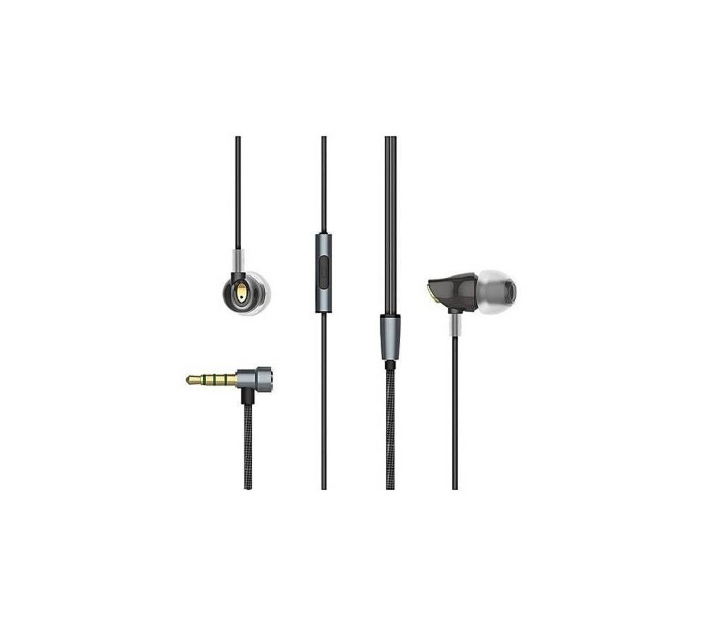 Rock Zircon Sports Stereo Earphone - Black