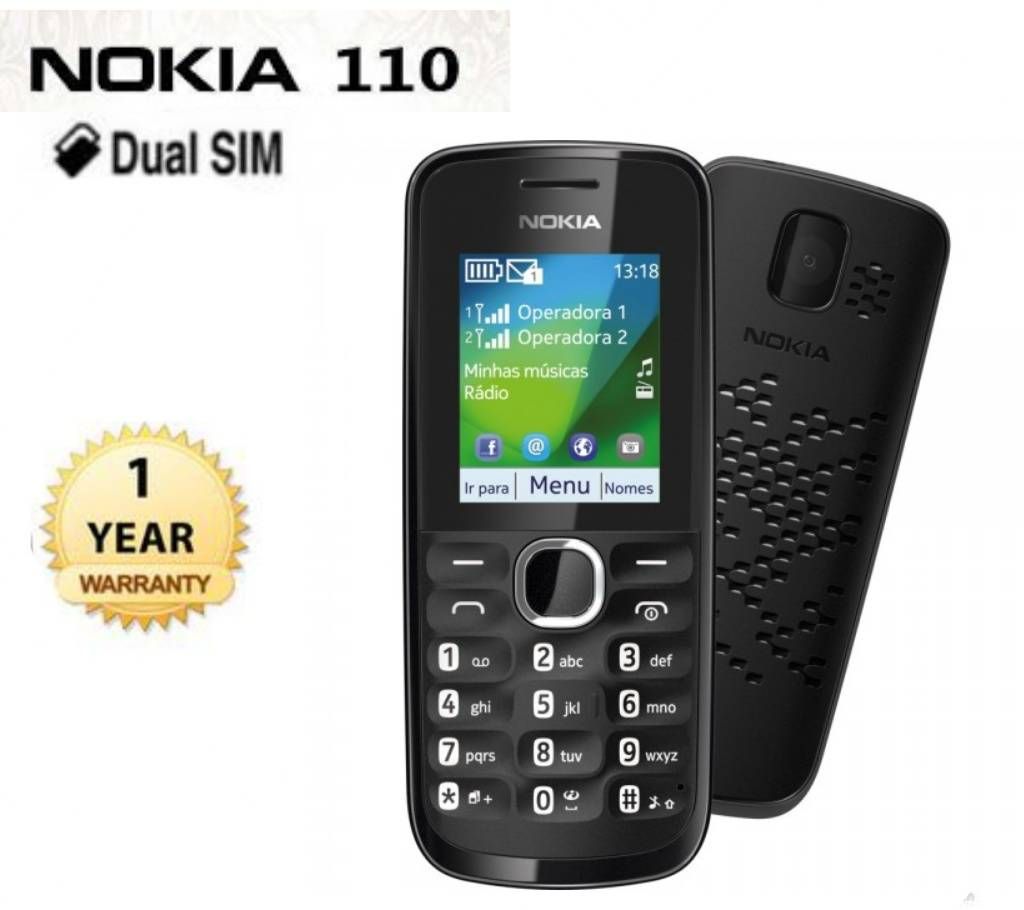 Nokia 110 ( new model) 2 SIM,  Block