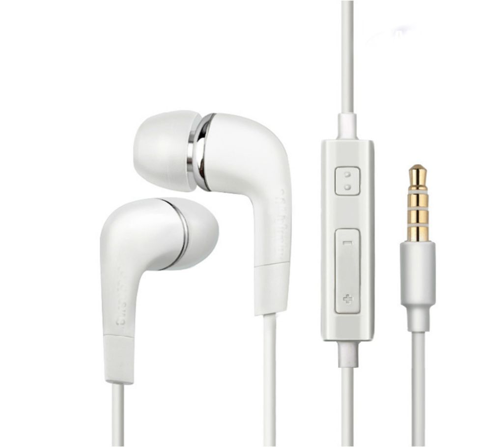 Headset in White for Samsung Galaxy J5 (J500) Headphones White