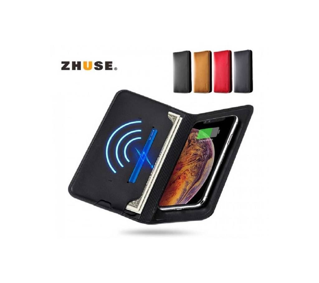 ZHUSE 8000mah Wireless Power Bank With Wallet ( Original )