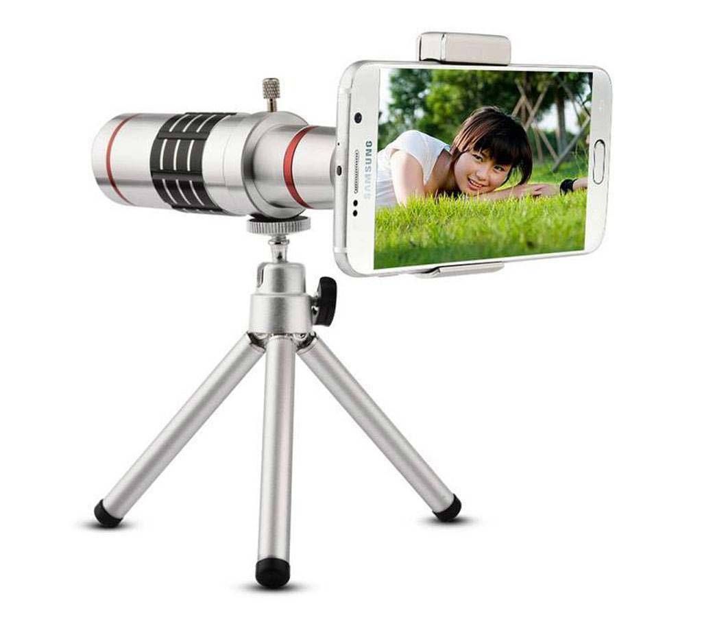 18X Zoom Telescope Camera Zoom lens for Smart Phone - Silver