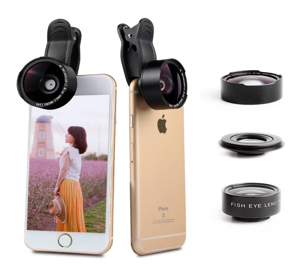 Professional Mobile HD Camera Lens 3 in1 
