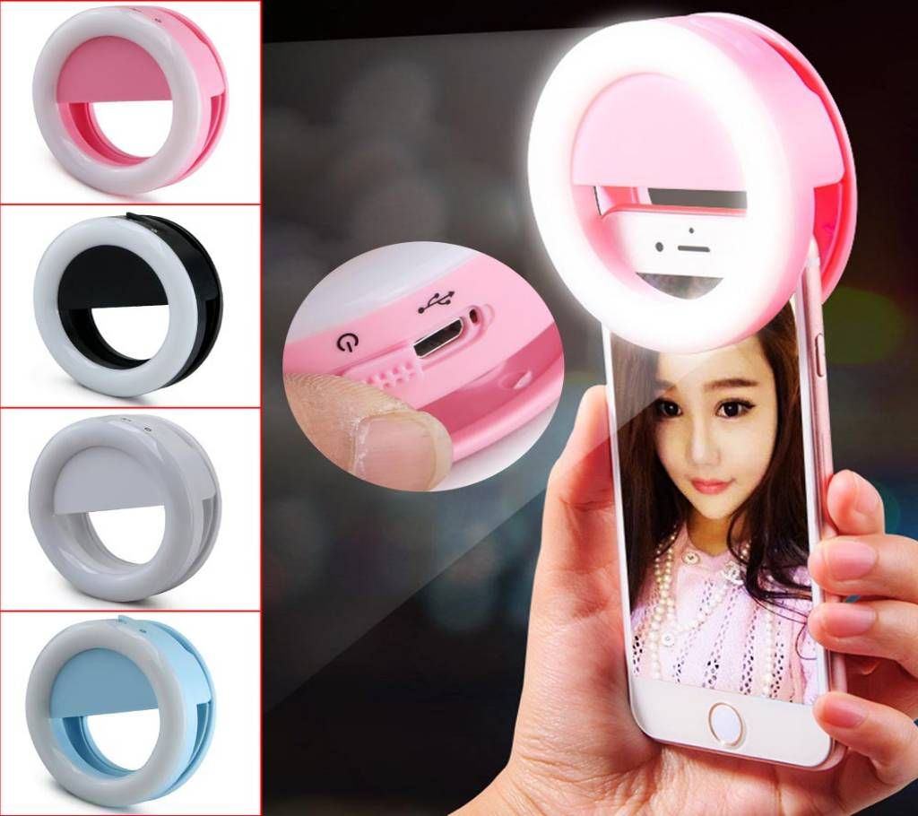 Selfie Ring Light Lamp For Phone Rechargeable
