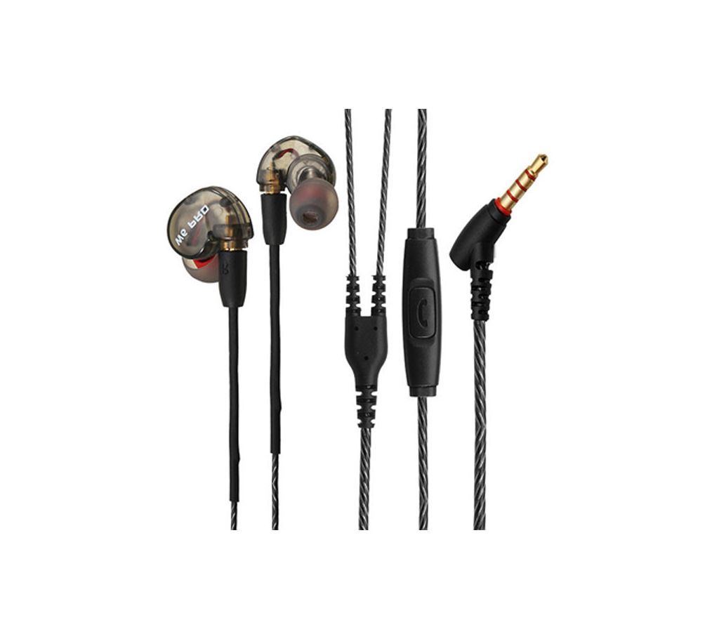 GUJIAO QKZ W6 Pluggable Changeover Headset Sports Subwoofer Headset in-Ear Headphones with Microphone