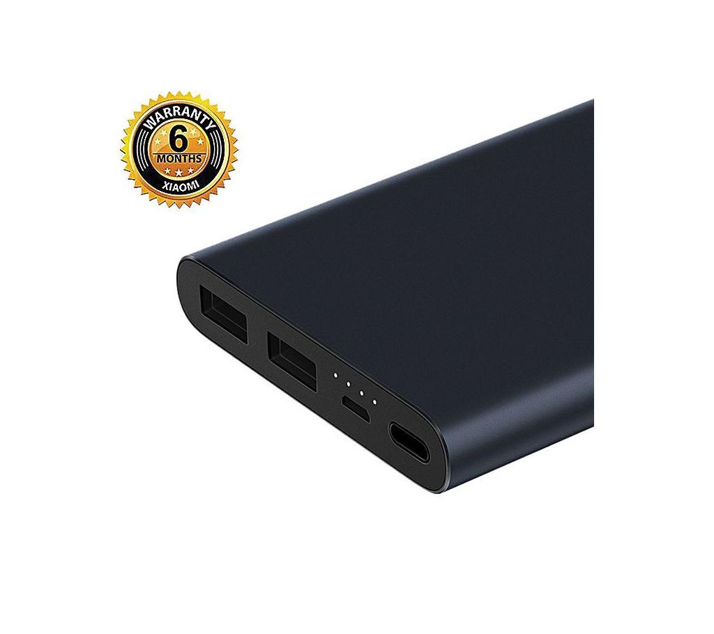Mi Power Bank 10000mAh 2i (Dual Output) - Black