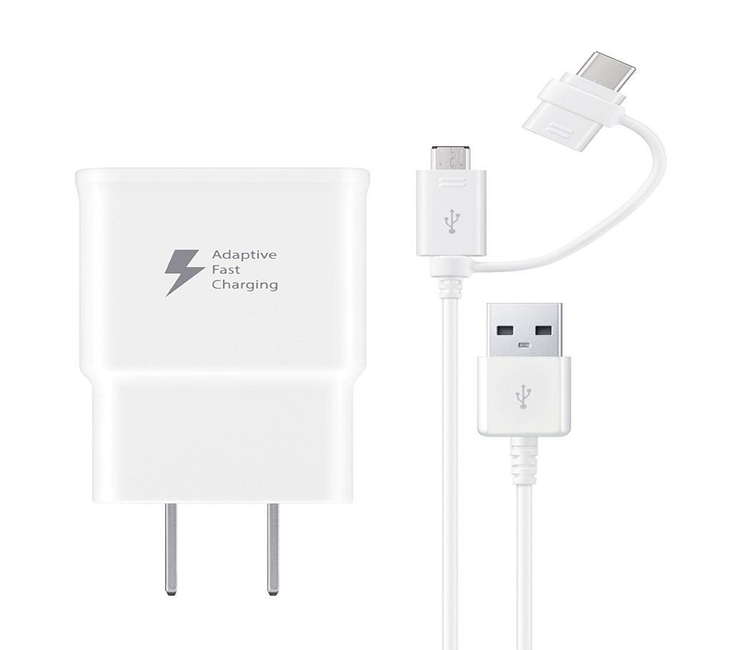 Fast Charger With Micro usb Cable - White
