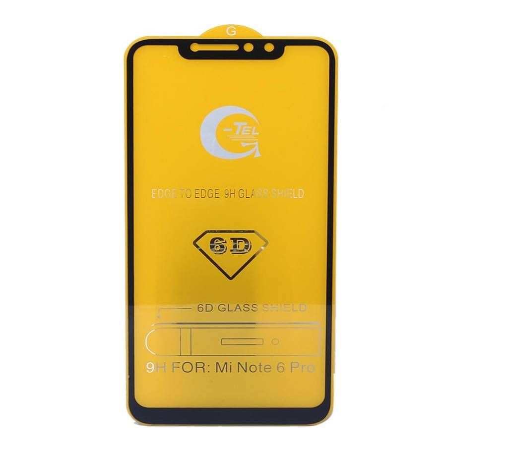 5D Tempered Glass Screen Protector for Xiaomi Mi Note 6 Pro