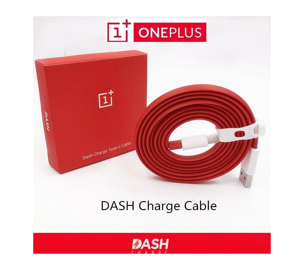 5T Dash USB Power Charger and Type C USB Data Cable - Red