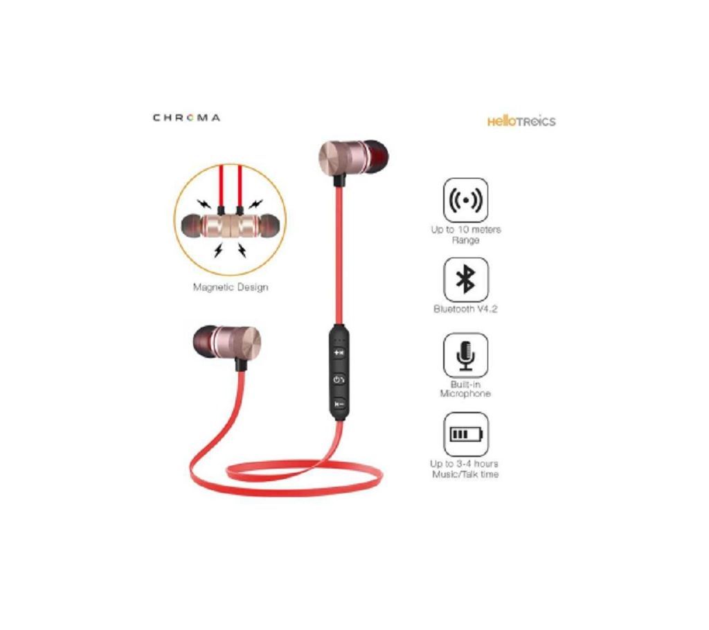 Wireless Bluetooth Earphone Stereo Music Sport Headphone In Ear Headset with Mic