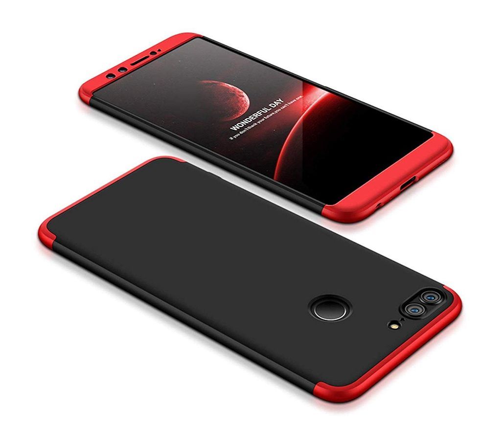 Huawei Honor 9 Lite 360 Degree GKK Phone Back Cover - Red