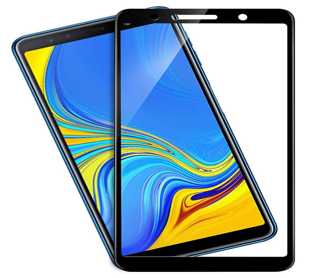 Samsung Galaxy A7 (2018) - 5D/6D Tempered Glass Screen Protector (2 PACK) - Transparent