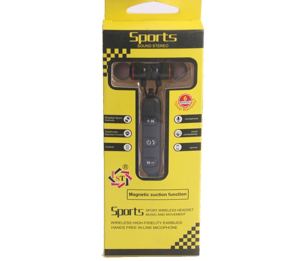  magnetic suction Bluetooth function earphone