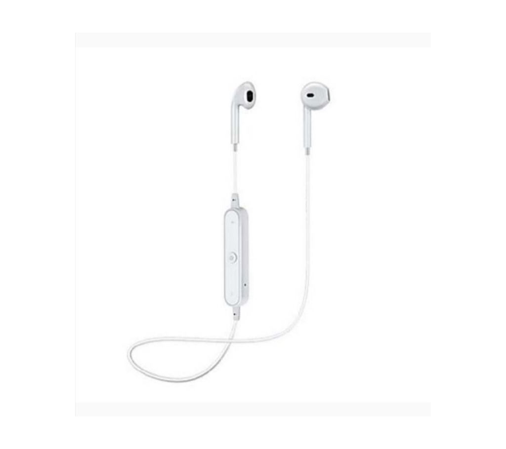 S6 warless Bluetooth headset -white color
