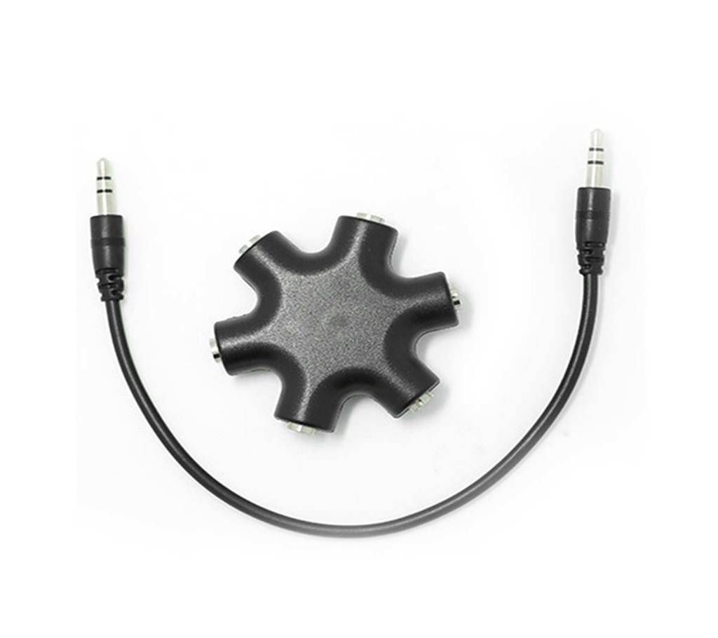 5-Way 3.5mm Headphone Spliter