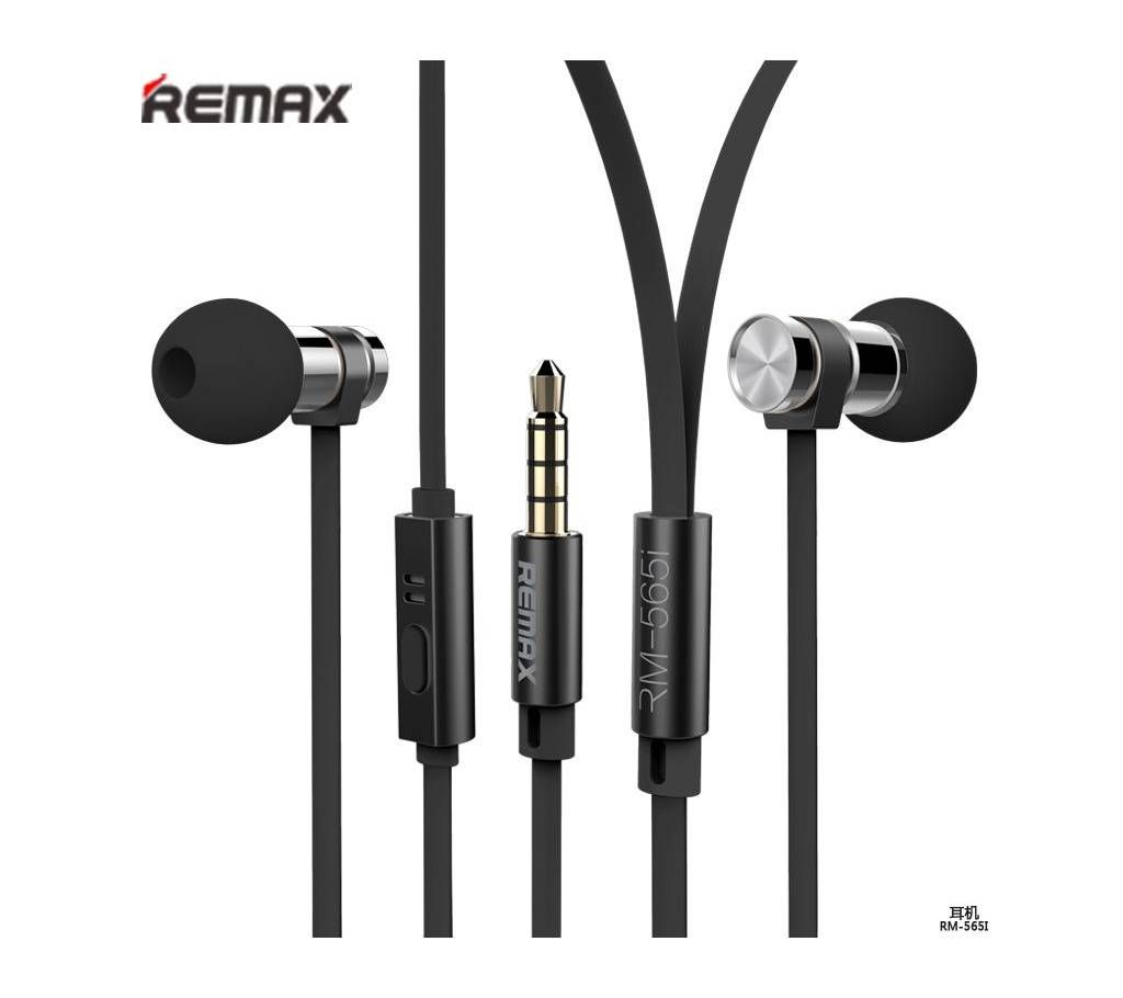 REMAX RM565i Stainless Steel In-Ear Earphone Black