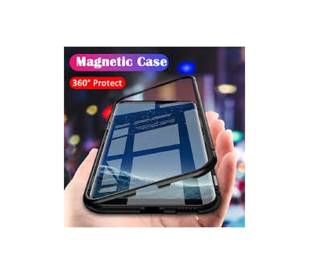 360 Magnetic Metal Phone Case Tempered Glass Back Cover for Samsung Galaxy S7 Edge 