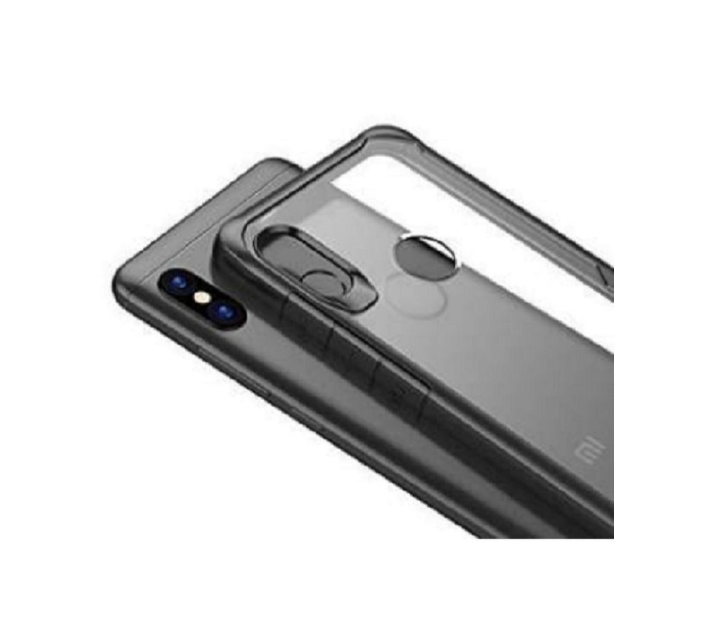 Mi Redmi Note 5 Pro iPAKY Hybrid Soft Silicone Frame Hard Transparent Back Cover