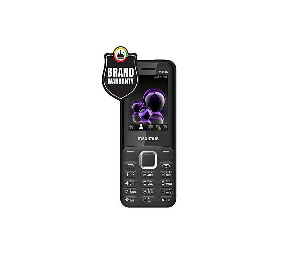 Maximus M314b Feature Phone 2.4" - 2500mAh -Triple SIM - Black