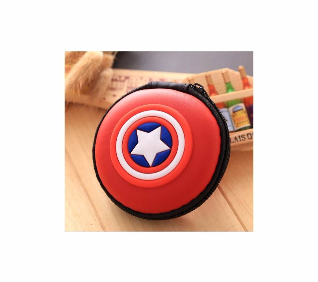 Anime Super Hero Cute Charger Earphone Holder Mini Wallet