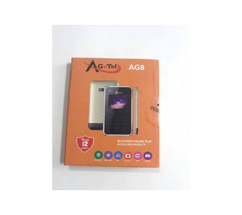 Agetel AG8 Dual Sim Card Phone with Warranty