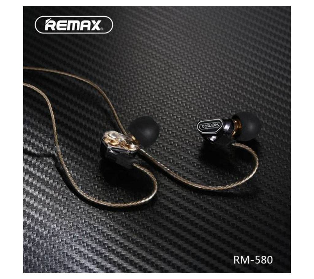 Remax RM 580 Dual Moving Coli Dynamic Driver Earph