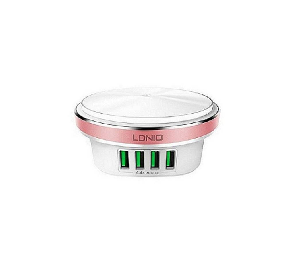 Ldnio LED Power Press Lamp Auto-ID 4 USB Ports 4.4A Charger A4406 - White