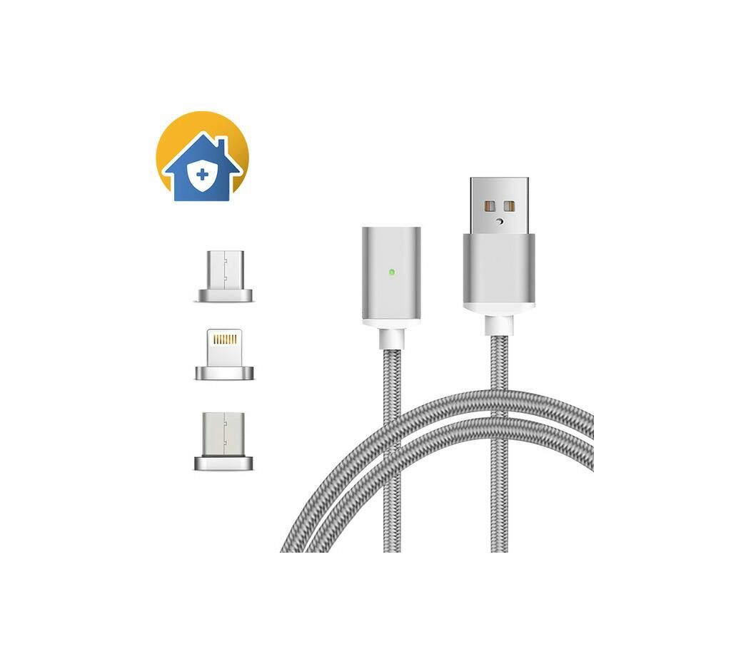 Magnetic iphone data cable
