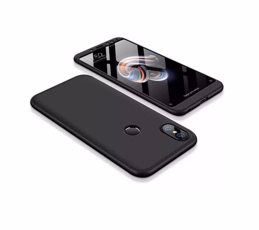 360 Full Protection Cover Case for Xiaomi Redmi Note 5 Pro - Black