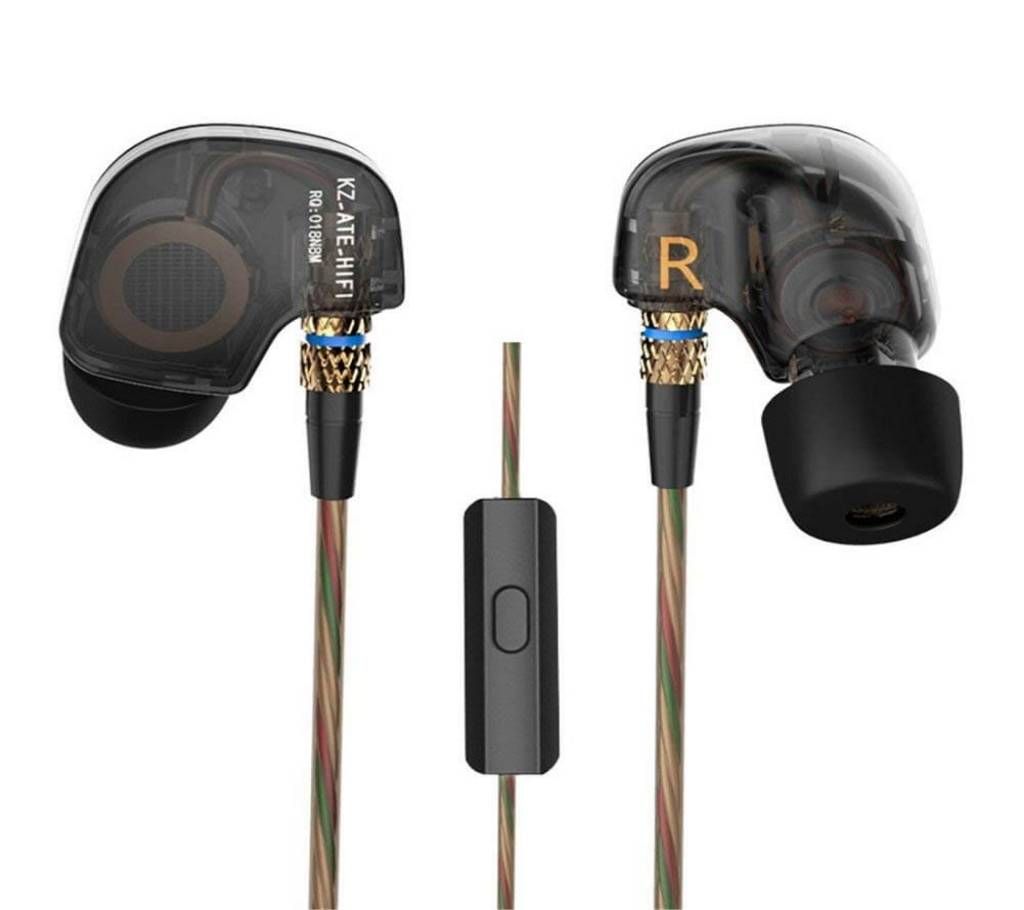 KZ ATE Copper Driver Ear Hook Hifi in Ear Earphone