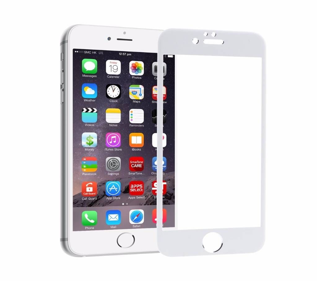 IPhone 6G 5D Screen Protector White color