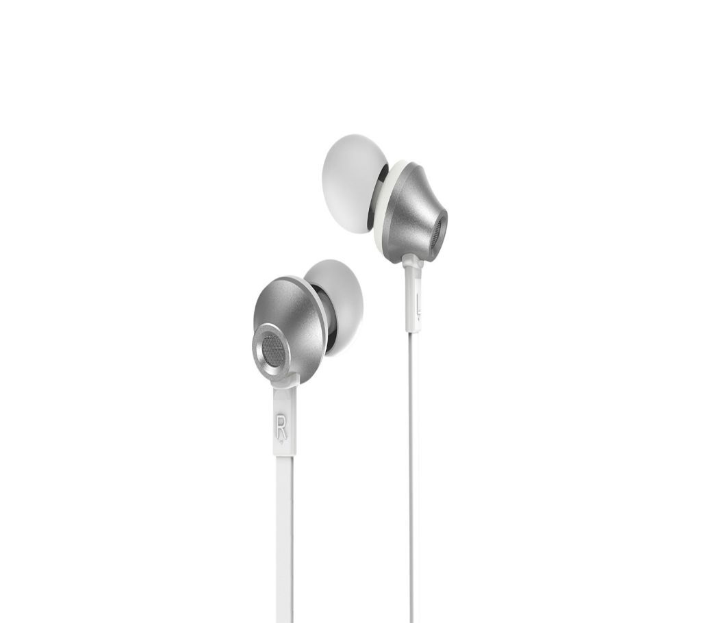 Remax RM-610D Super Bass In-Ear Earphone Silver