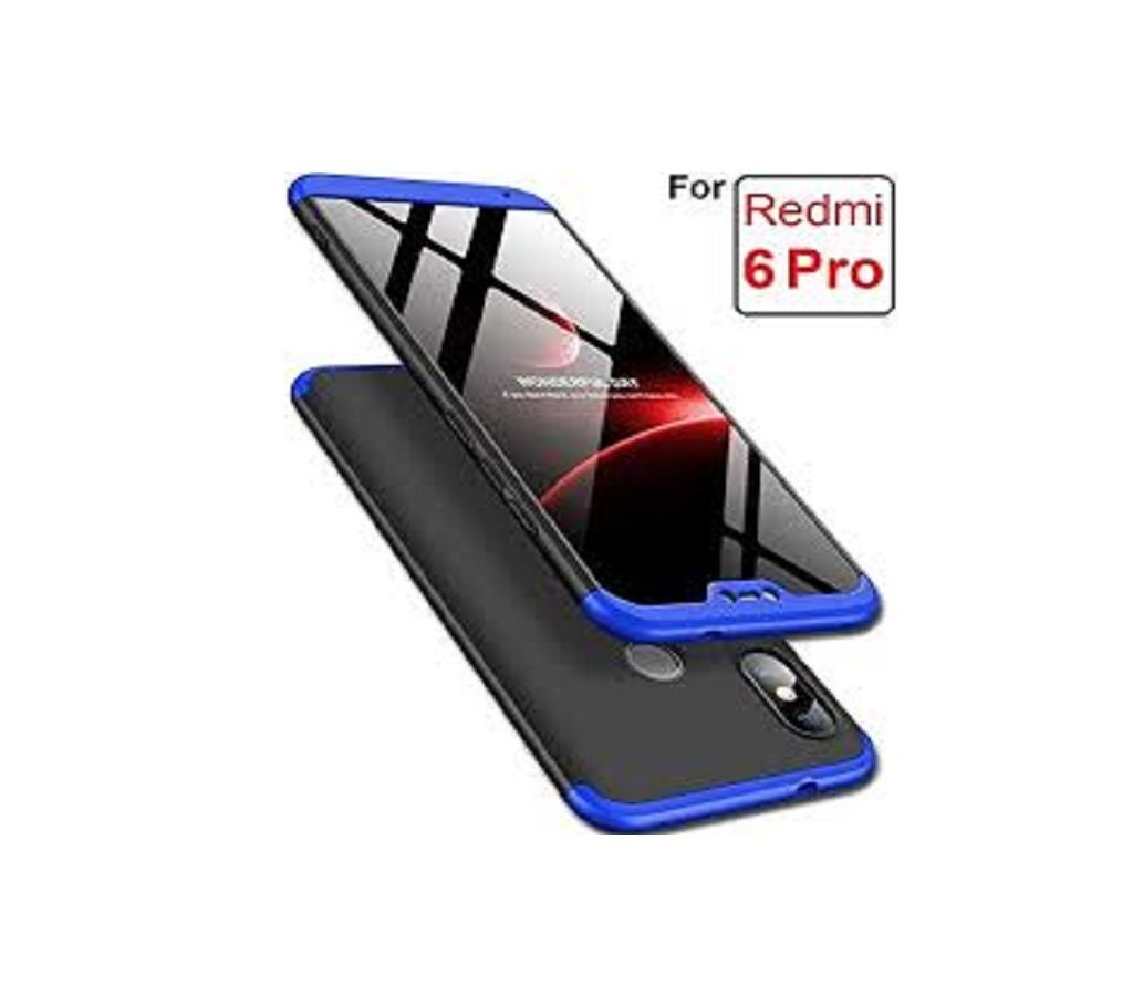 GKK 360 Full Protection Back Cover with Free Glass Protector for Xiaomi Redmi 6 Pro