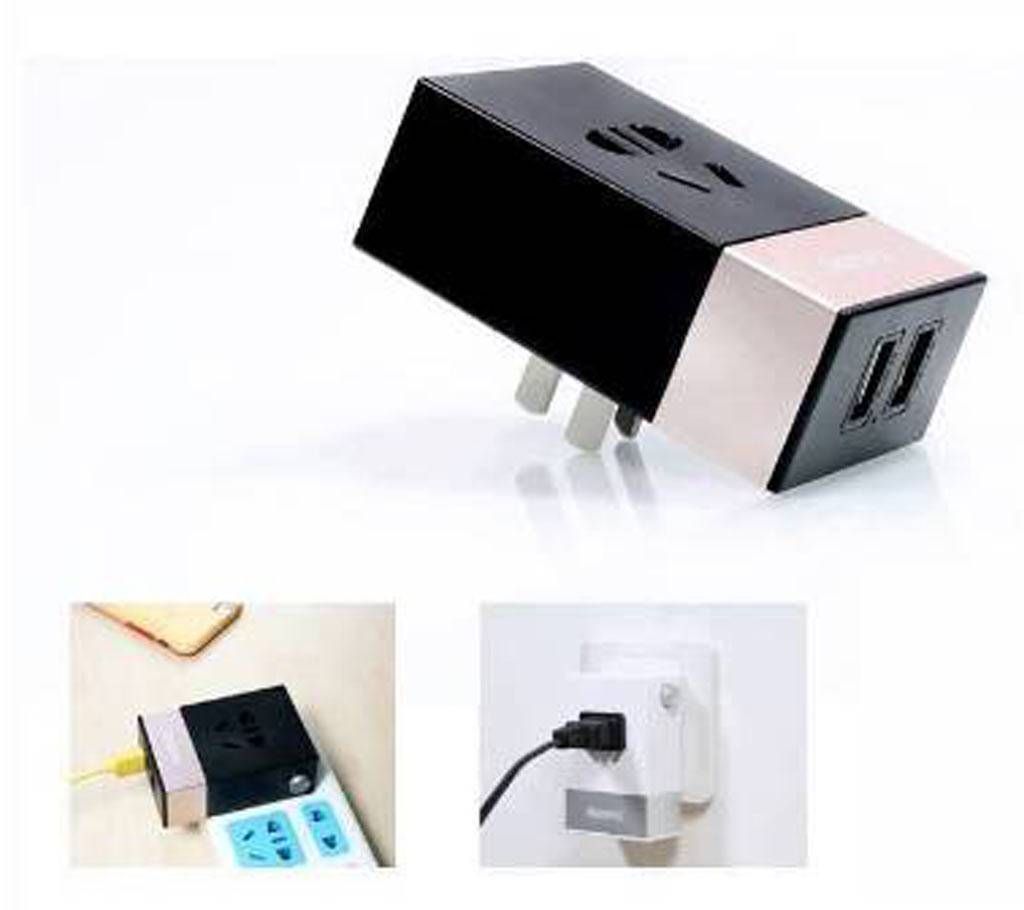 Remax RM-2U Fast charging 2 USB (2.1A+1A) Wall Socket