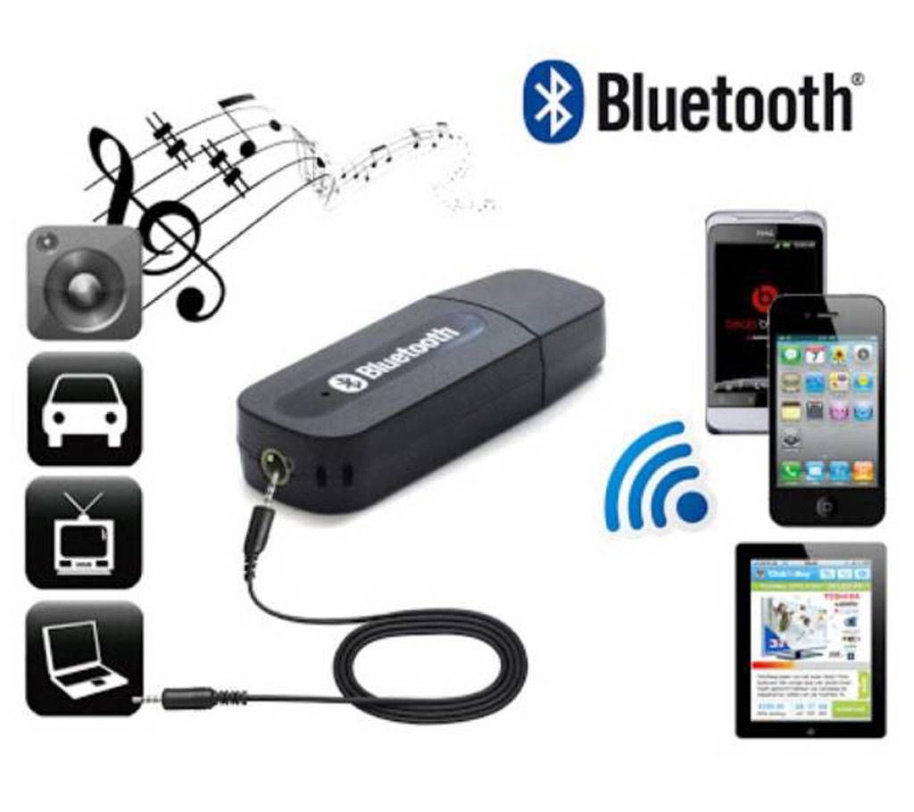 USB Bluetooth Music Receiver Adapter - Black
