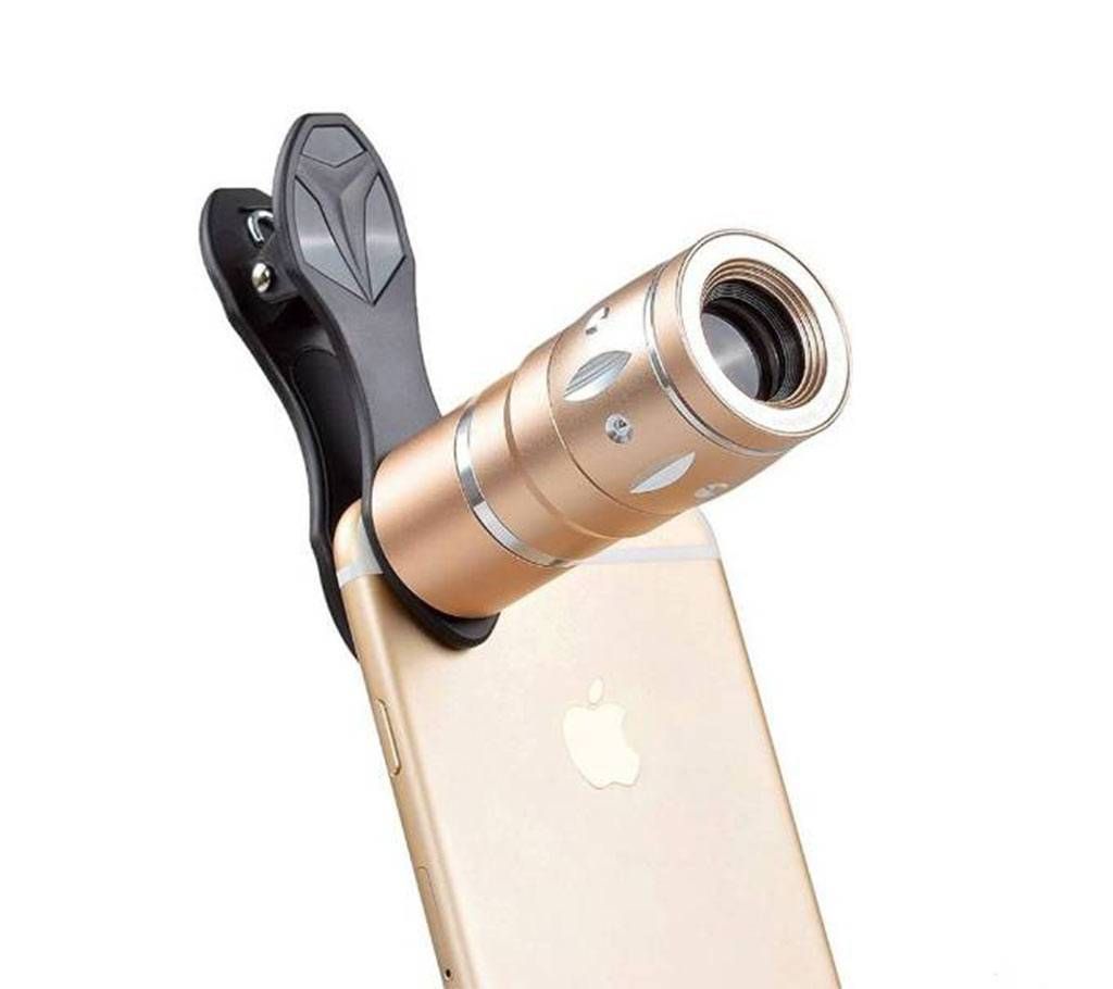 10X Universal Mobile Phone Zoom Lens - Black