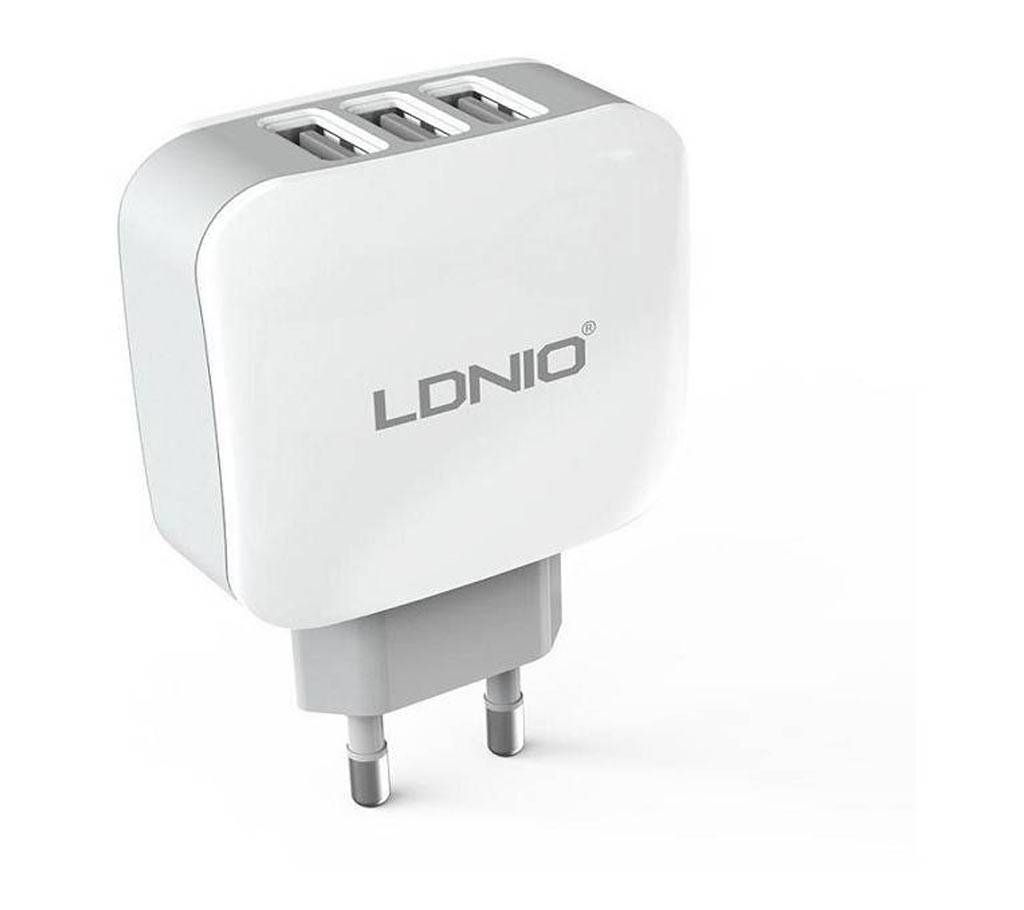3 X USB Charger USB Xperia E5 Ldnio DL-AC70 3.4A White