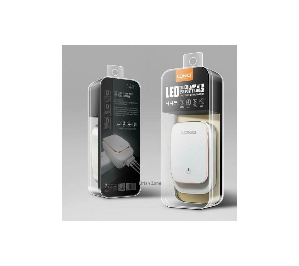 LDNIO A4405 4 Port USB Charger With Night Light