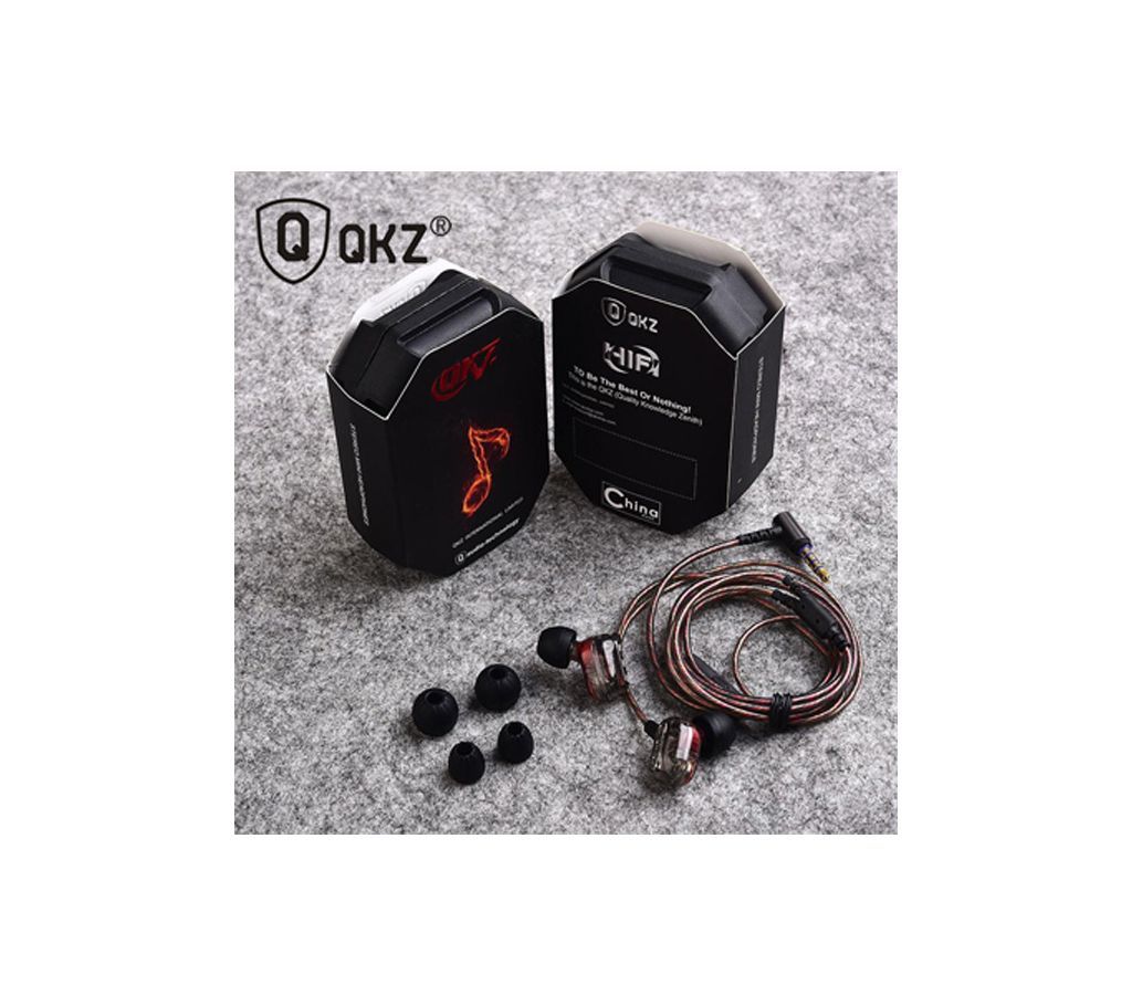 Lywey Genuine Original QKZ KD8 [Dynamic] [Four Channel] Headphone Earphone for Earpods Airpod Headset Built-in Microphone