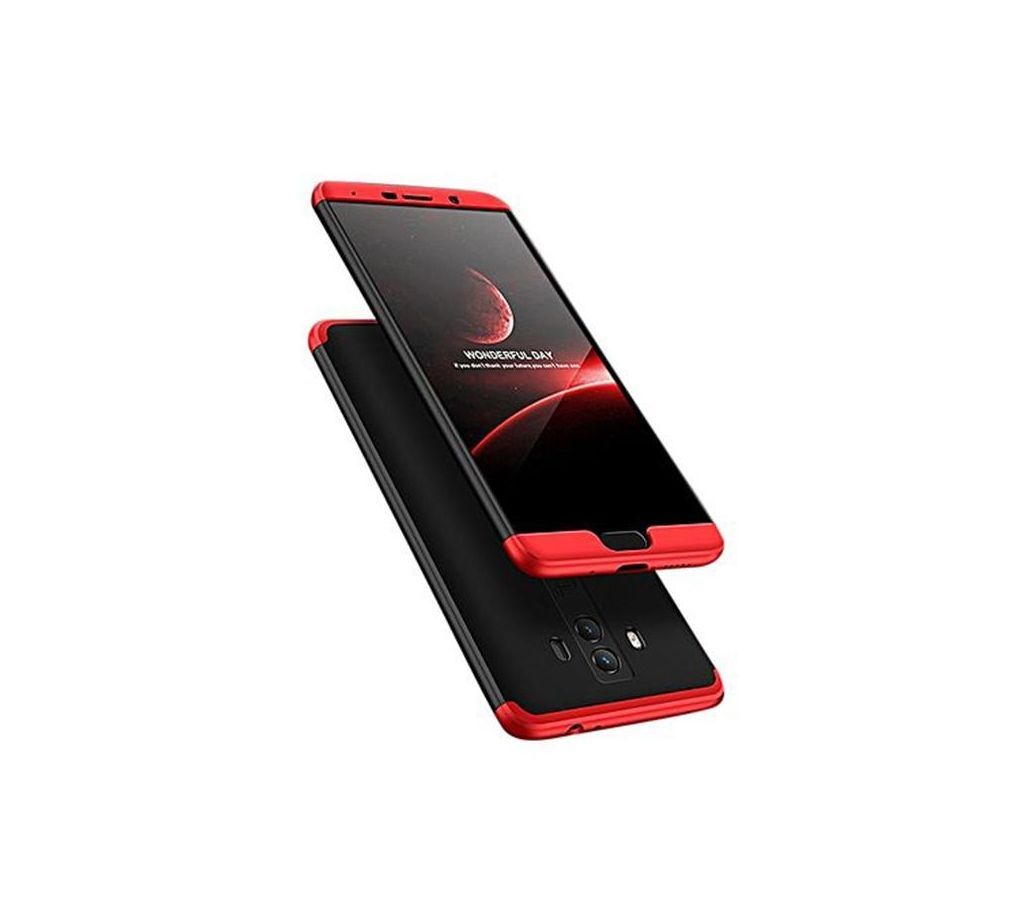 360 Full Protection Back Cover for Huawei Nova 2 Lite - Red and Black