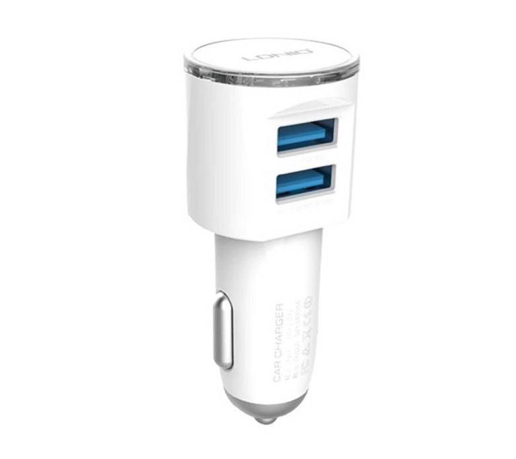 LDNIO DL-C29 3.4 Amp 2-Port Rapid USB Car Charger