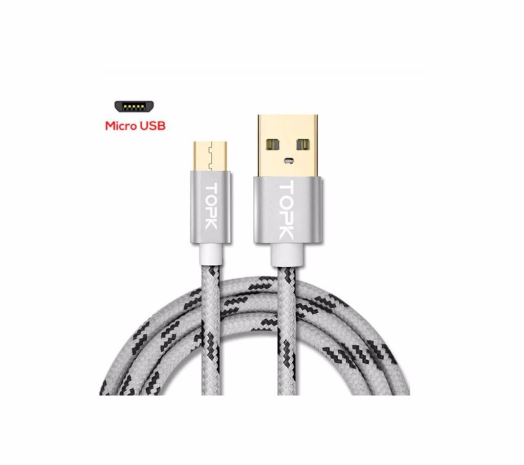 TOPK Micro USB Cable 2.4A Fast Charging Cable