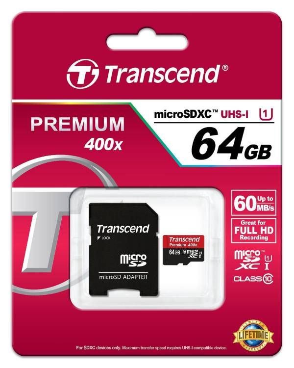 Transcend Memory Card - 64GB