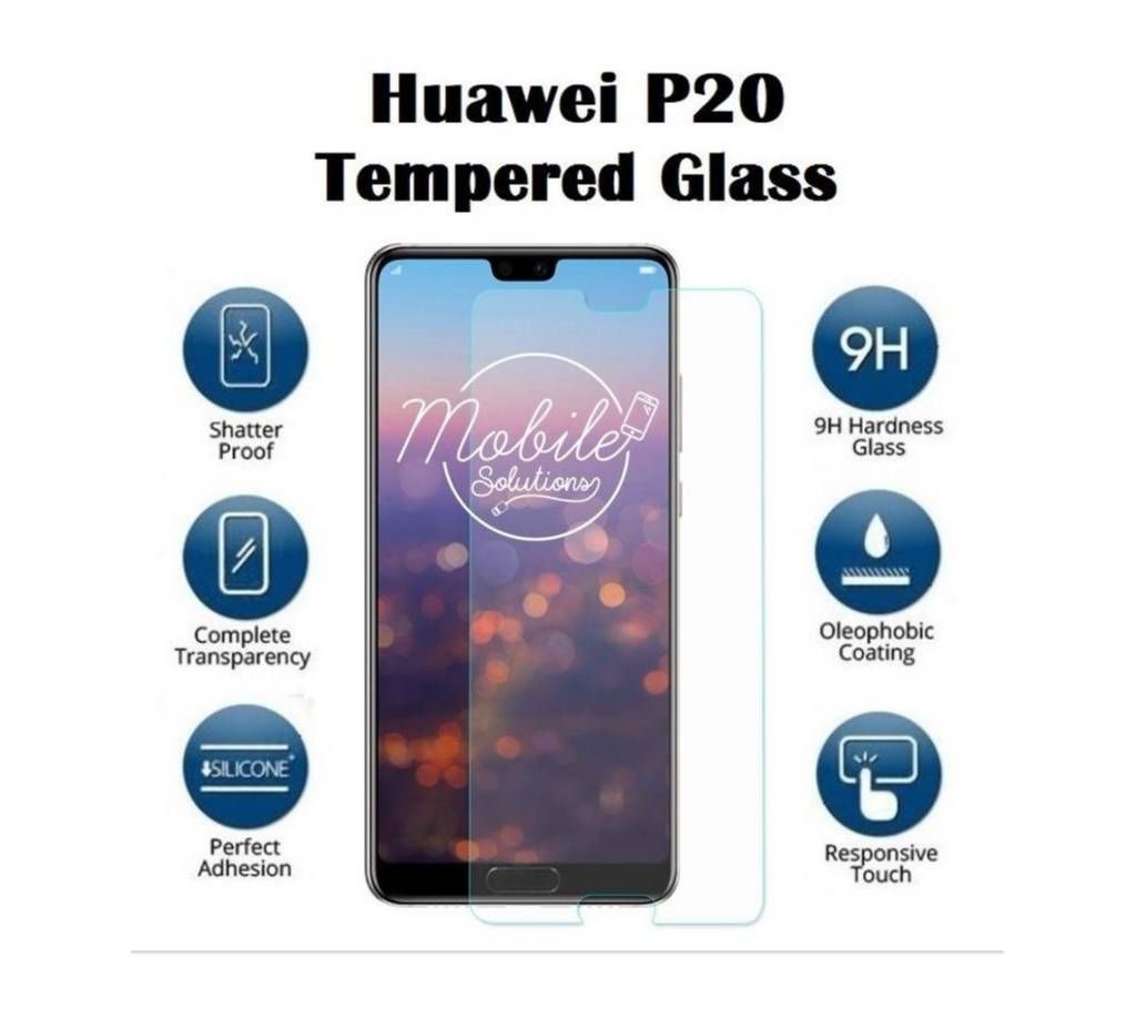 Huawei P20 Pro 5D Tempered Glass Screen Protector-Transparent