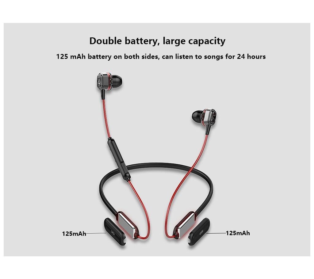 UiiSii BN80 Wireless Bluetooth Headset Dynamic In-Ear Waterproof Earphone
