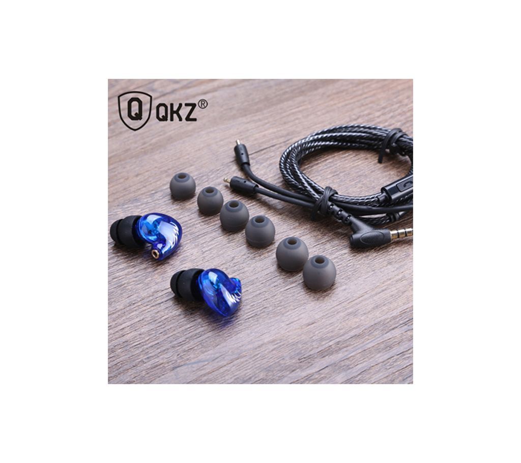 Earphones Headset, QKZ DM300 in-Ear Heavy Bass HiFi Sound Microphone Removable Wired Earphones