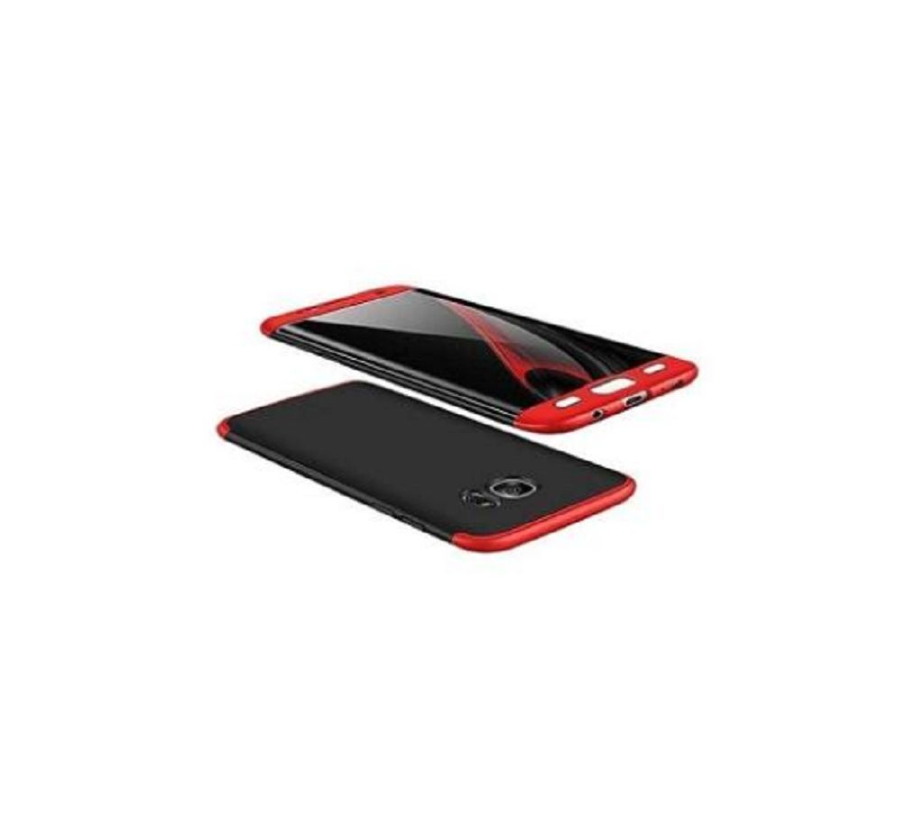 GKK 360 FULL Protection ULTRA SLIM FIT Case Cover for OnePlus 5 - Black and Red