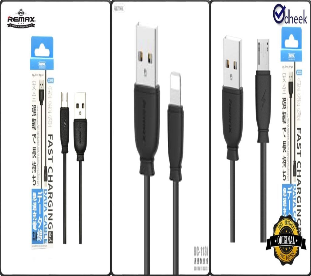 Remax USB Data Cable RC134 Authenticate Product for Android